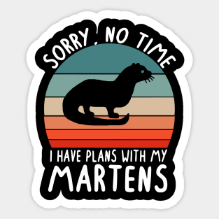 Plans with marten design friends wild animal lovers Sticker